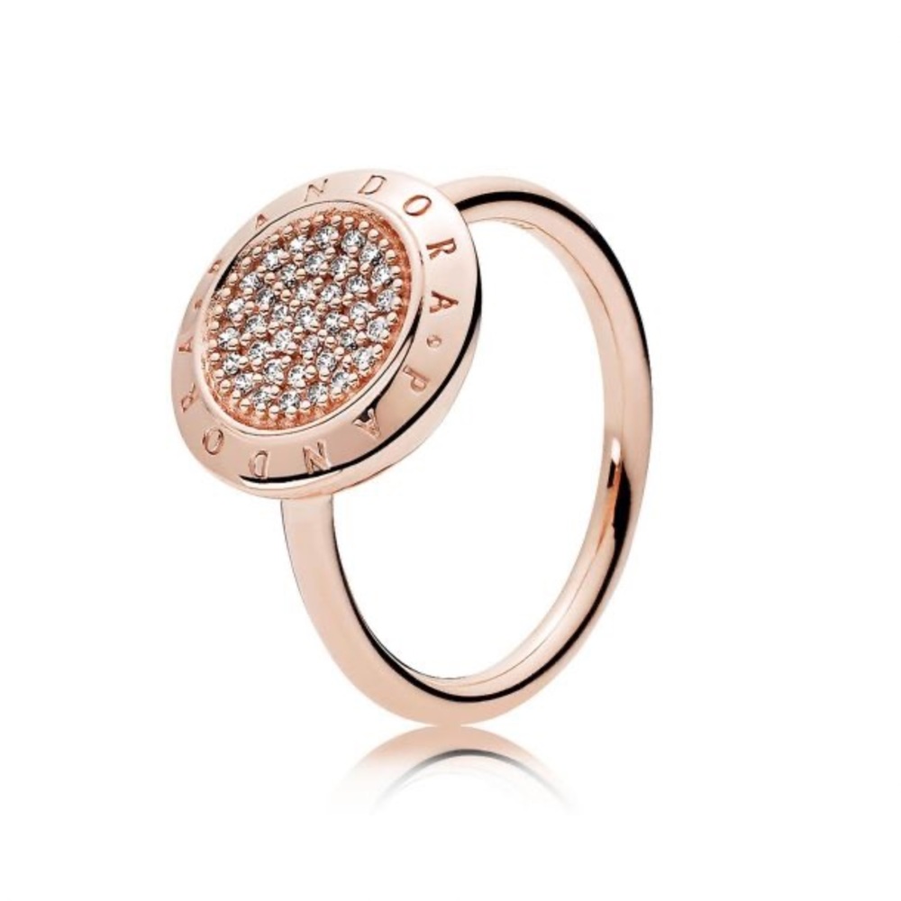 Authentic Pandora Rose Signature Ring